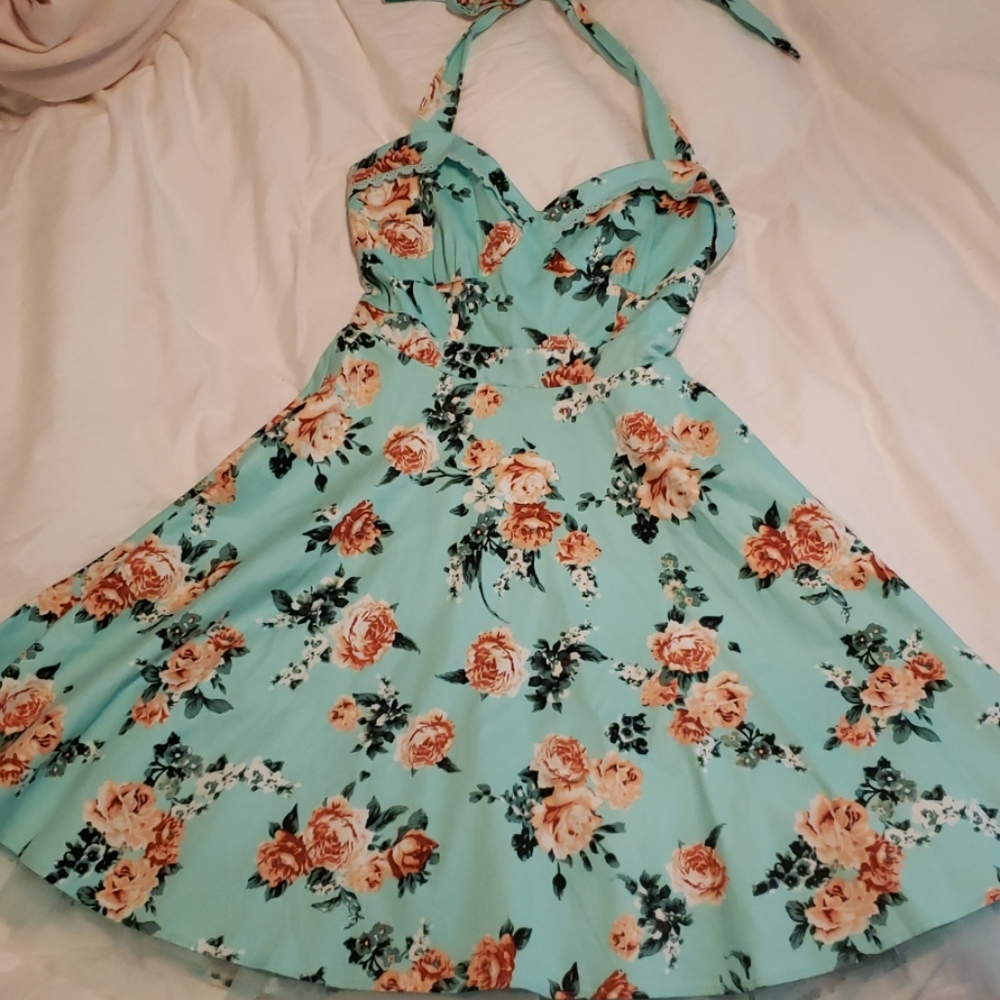 Halter swing dress